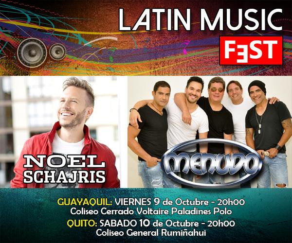 on_time_ec's tweet photo. LATIN MUSIC FEST #latinmusicfest
MENUDO - NOEL SCHAJRIS
GQUIL: 9 de Oct - QUITO: 10 de Oct
Entradas en @Ticketshow http://t.co/EUGWSXOM5V