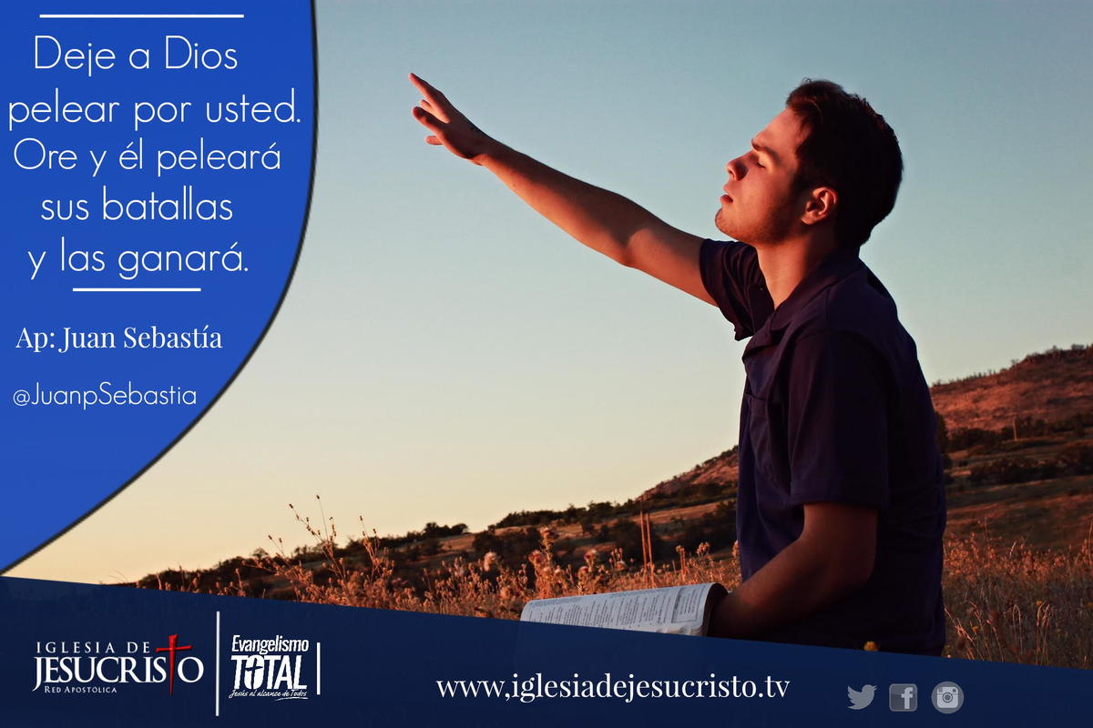ThonyCb's tweet photo. Deje a Dios pelear por usted. Ore y él peleará sus batallas y las ganará. @JuanpSebastia @DeJesucristo http://t.co/RWmOSfF4Ma