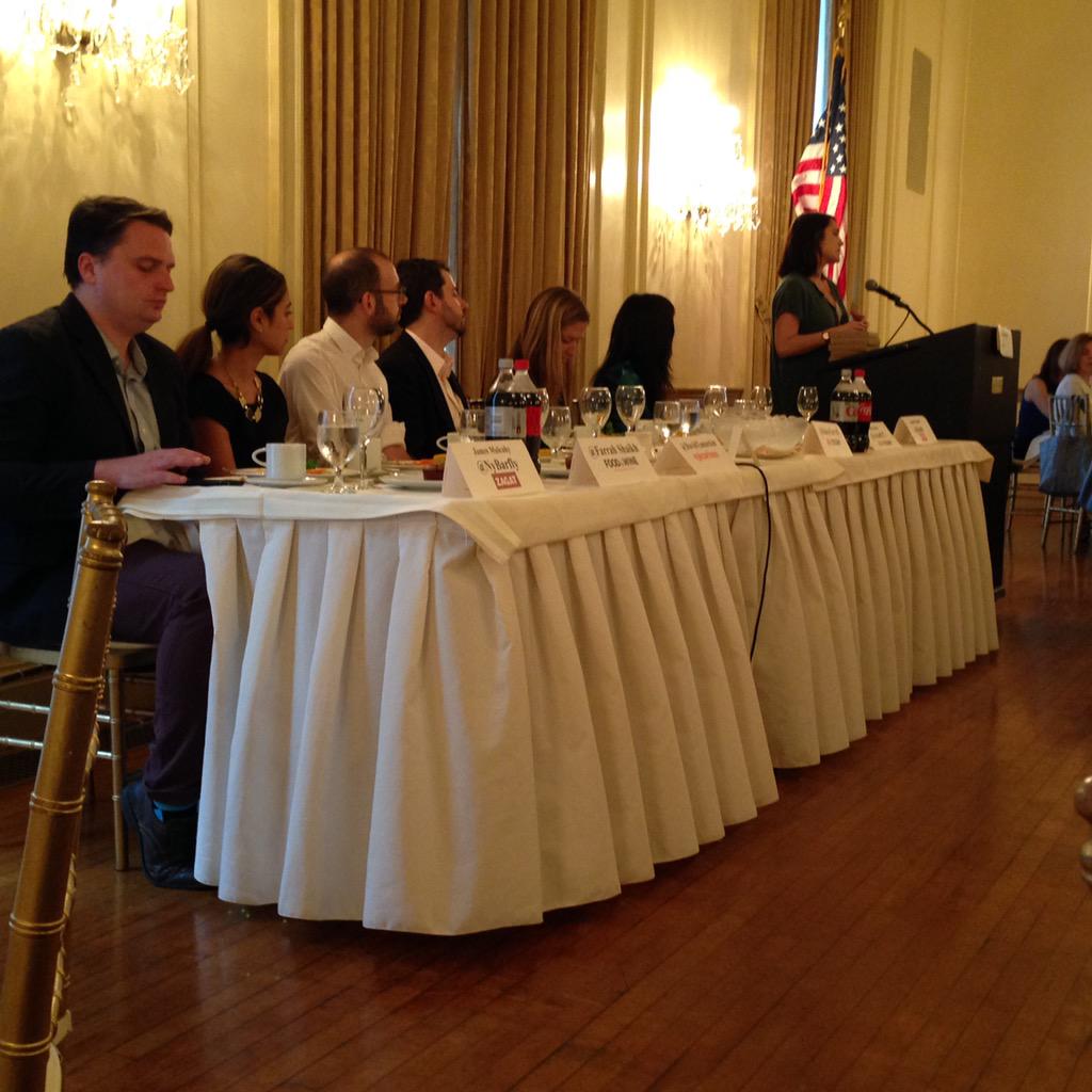 Excellent #food media #pcny panel: <a href="/NyBarfly/">James Mulcahy</a> <a href="/FarrahShaikh/">Farrah ShaikhMcLaren</a> <a href="/DavidTamarkin/">David Tamarkin</a> <a href="/SitkaWriter/">Craig Giammona</a> <a href="/RainyFarrell/">Rainy Farrell</a> @vrao517 <a href="/kludt/">Amanda Kludt</a>