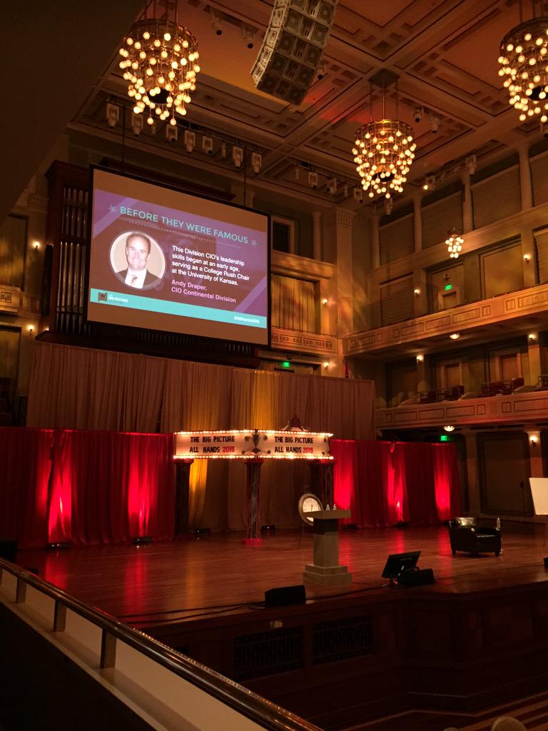 Jill_Hobbs's tweet photo. Popcorn in hand - ready for the show #AllHands2015 http://t.co/lXjKQnPpFl