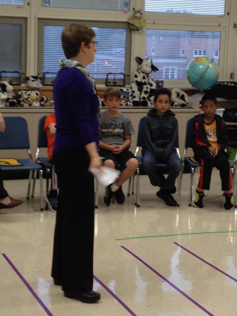 Melton5G's tweet photo. Mrs. May, from Elmhurst College, came to talk to our music classes today! #WeAre44 #Madison44 http://t.co/k6Fu5a5g8o