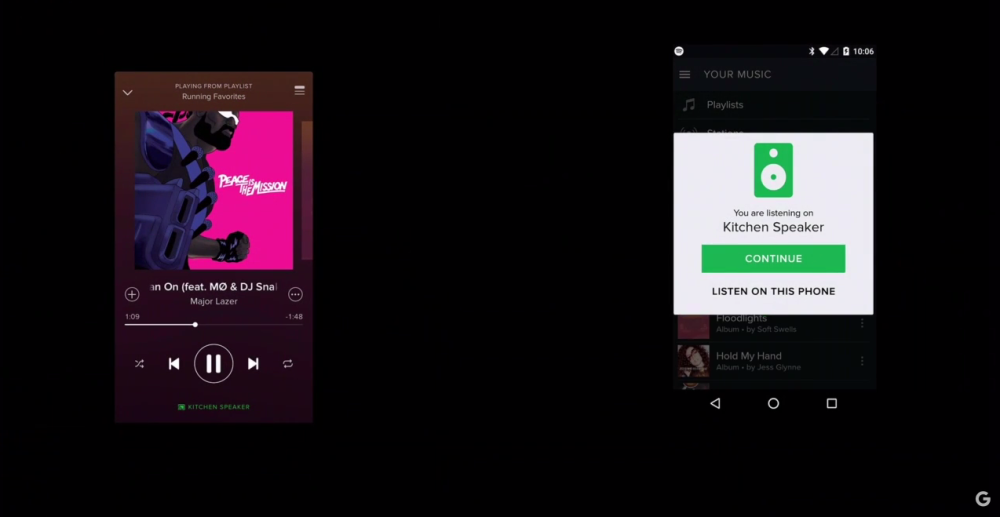 Frandroid's tweet photo. Spotify est compatible avec le Chromecast et le Chromecast Audio http://t.co/F88ph1yrys ... http://t.co/t5qwB7N8Yj