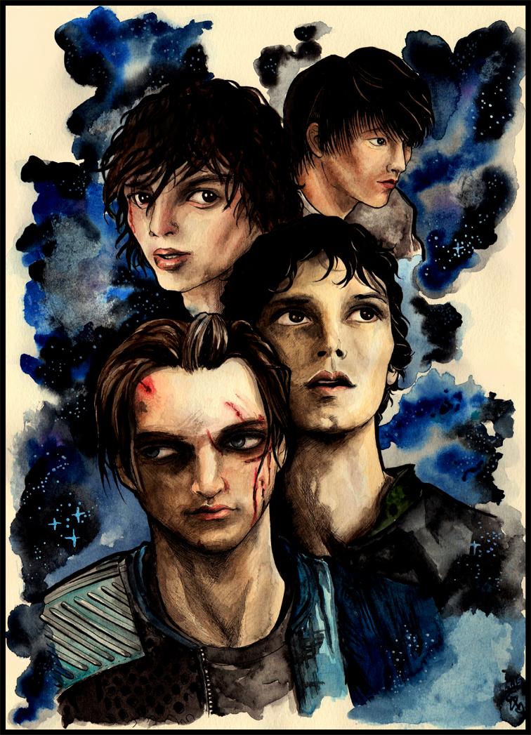 ValentineFair's tweet photo. My first #The100 artwork!🙈 #BoysEdition @cwthe100 @The100writers @WildpipM @RichardSHarmon @devbostick @clarkinlarkin http://t.co/7rwHx7u4aj