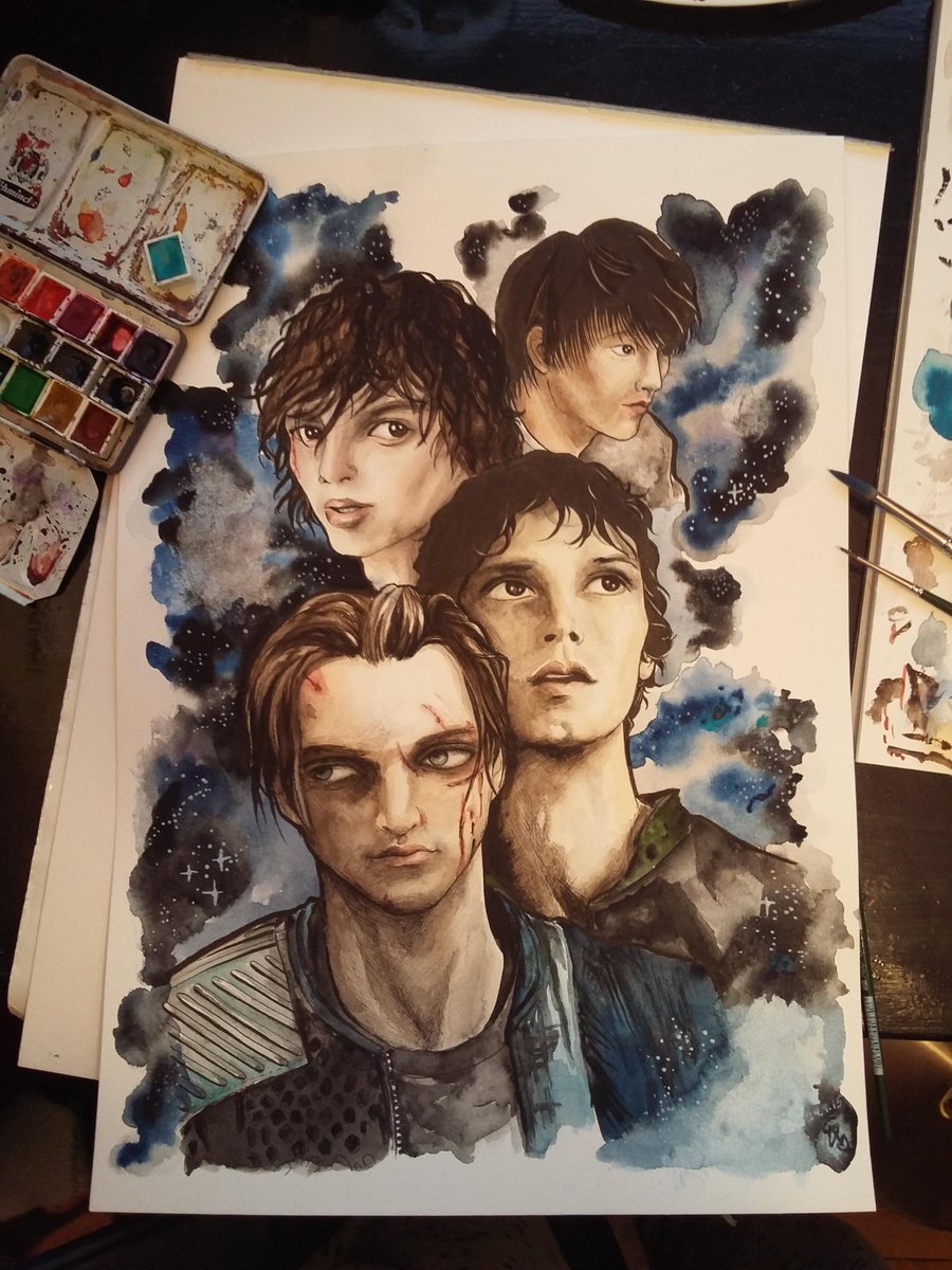 ValentineFair's tweet photo. My first #The100 artwork!🙈 #BoysEdition @cwthe100 @The100writers @WildpipM @RichardSHarmon @devbostick @clarkinlarkin http://t.co/7rwHx7u4aj