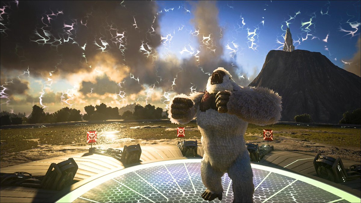 survivetheark's tweet photo. Survival of the Fittest - Preliminary servers are now all online! Good luck! http://t.co/37RJ1gN4be #playARK http://t.co/nbNBbq2nLi