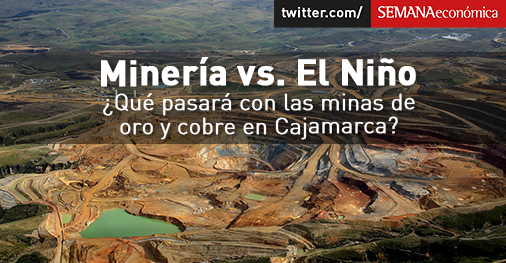 SEMANAeconomica's tweet photo. #PERUMIN2015. #Minería vs. #ElNiño: ¿Qué pasará con las minas de oro y cobre en Cajamarca? -> http://t.co/plgo6UmFy7 http://t.co/3iGKBAk6JR