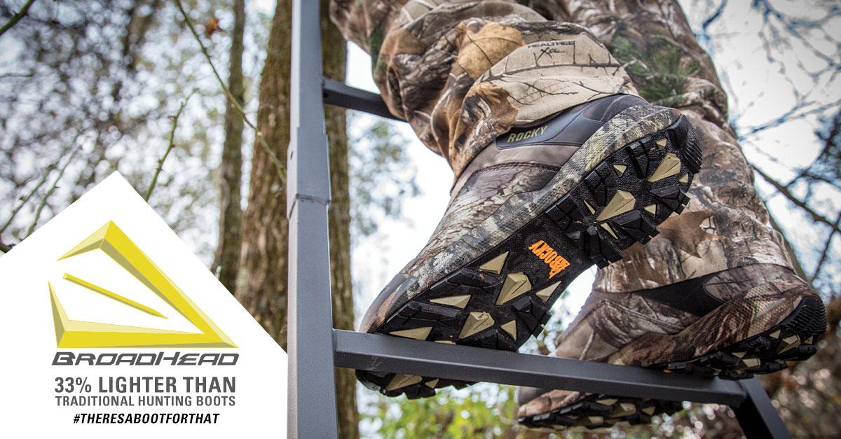 RockyGear's tweet photo. 33% lighter than the traditional #HuntingBoot, Learn what Broadhead can do for your hunt. http://t.co/HkRk3UmXcF http://t.co/5vUkhW0DlD