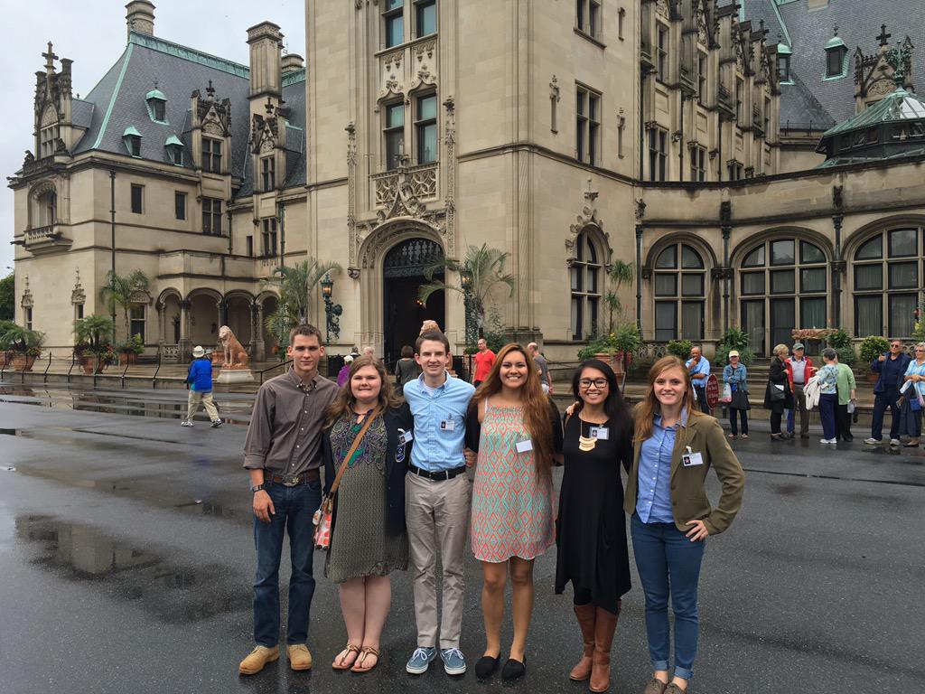 MHS representatives at the #CTE Student Leadership Academy on Biltmore Estate!