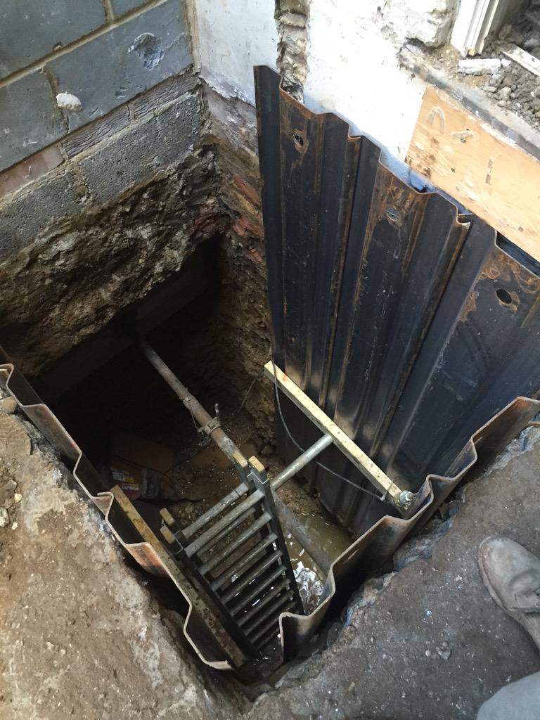 TheLCCLtd's tweet photo. Open excavation shoring. #Wandsworth #londonbasements #basementpros #creatingthefinest http://t.co/rD2X4dodVm
