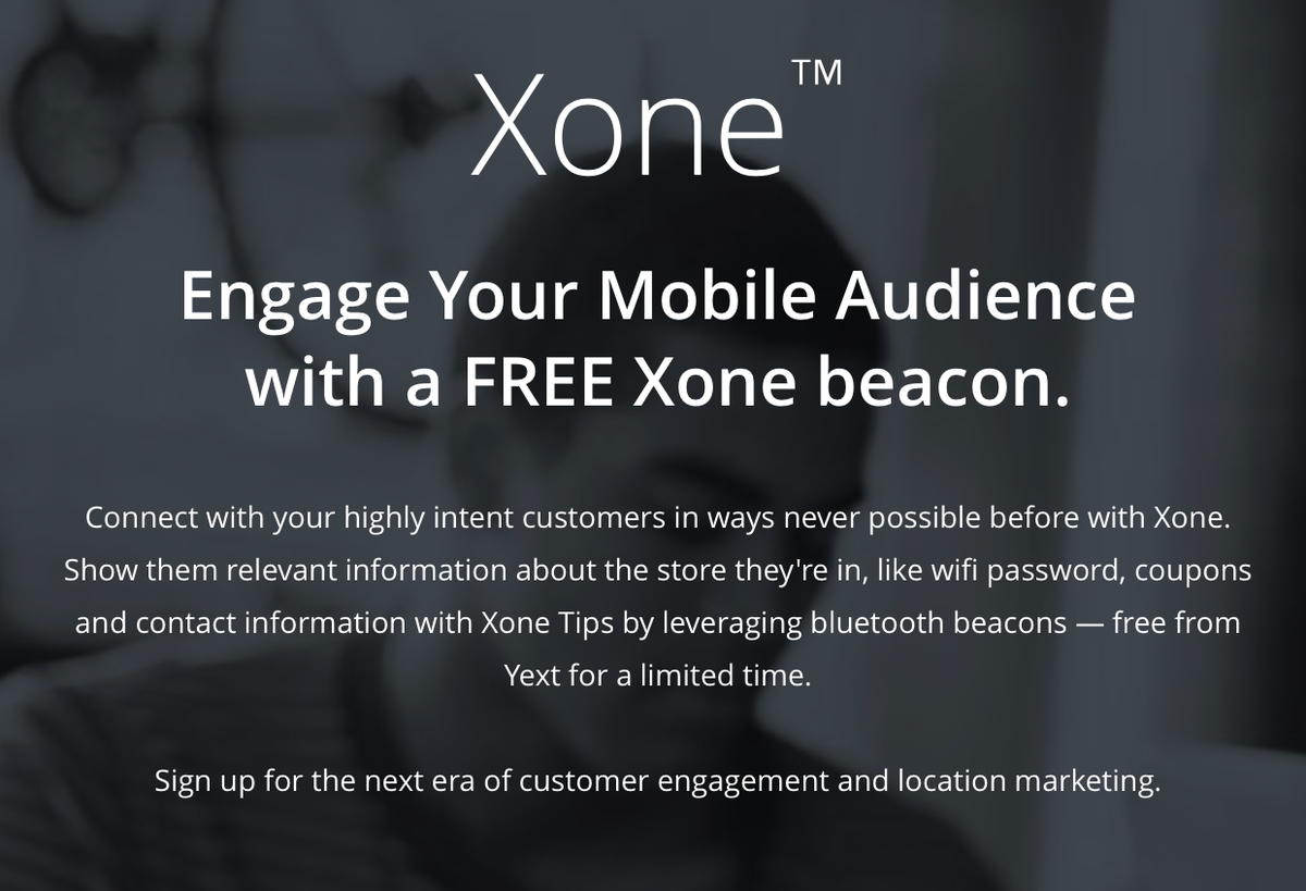 GrypMedia's tweet photo. Get FREE retail beacon locator @Yext #Xone for in-store customer #engagement #locations #chXin http://t.co/QvAOuR5yAz http://t.co/mzgWS0pGXo