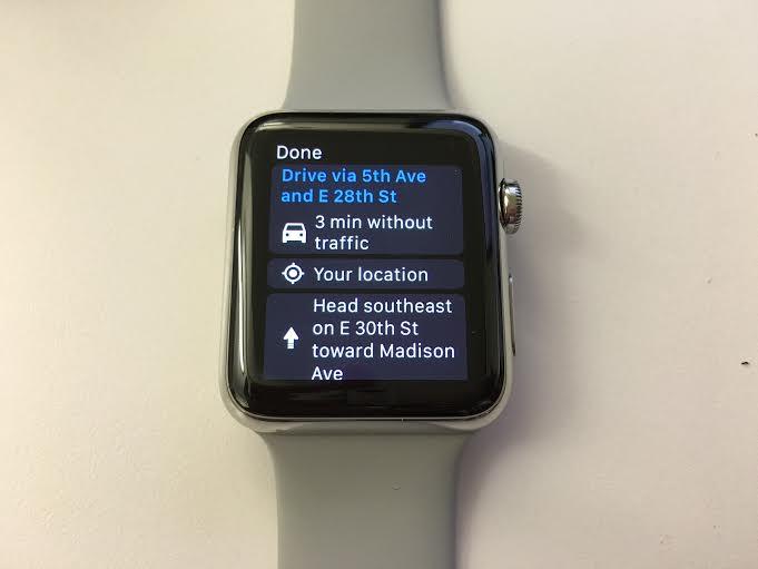 google maps apple watch series 4