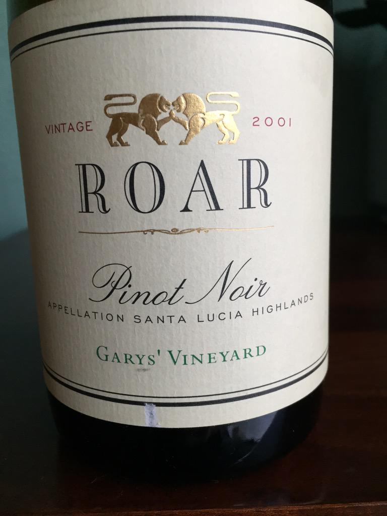 Affordable Collector (@affordcollector) on Twitter photo 2001 <a href="/ROARWines/">ROAR Wines</a> Gary's Vineyard file: brick red. cherry, raspberry, dried earth, spice, sweet. acid: m. 2001 <a href="/ROARWines/">ROAR Wines</a> Gary's Vineyard file: brick red. cherry, raspberry, dried earth, spice, sweet. acid: m.