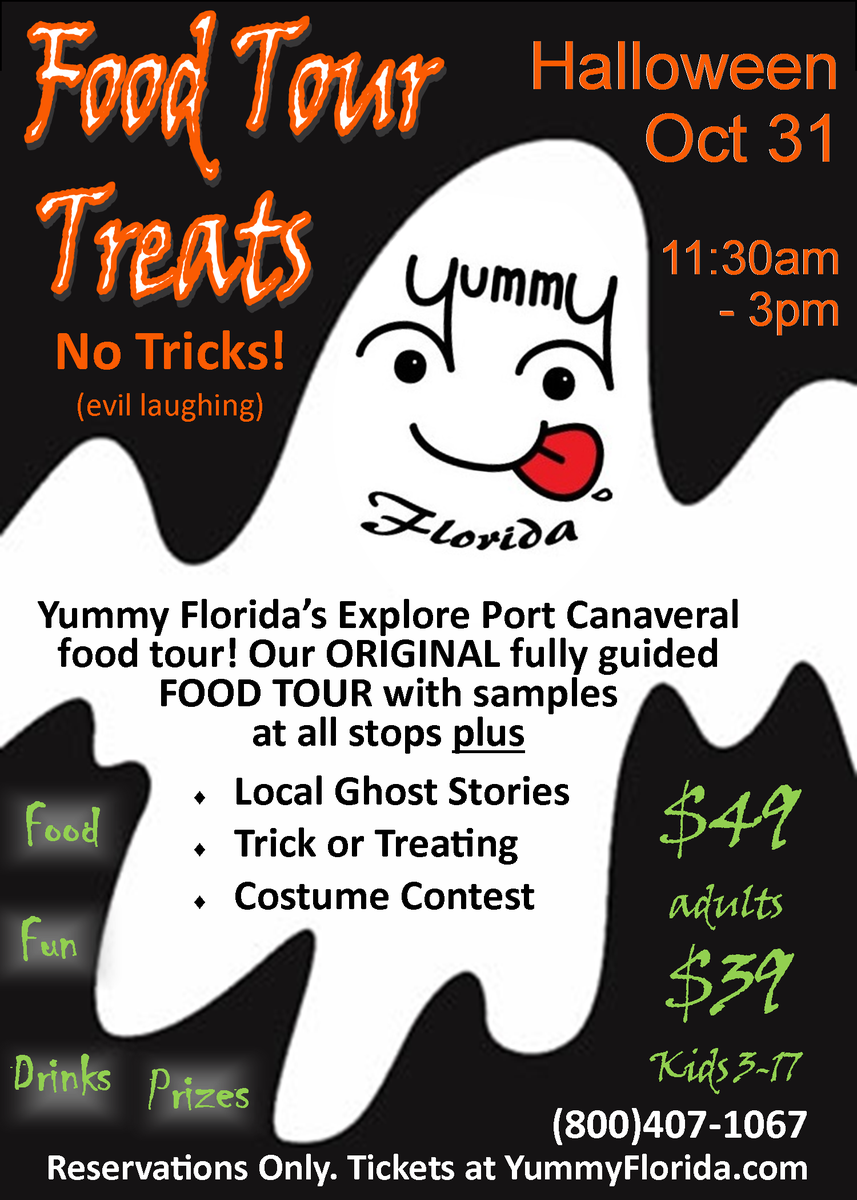 YummyFlorida's tweet photo. Have Halloween plans? Come to our SPOOKTACULAR Halloween FOOD TOUR at the Port! Reservations http://t.co/7twwplmDyQ http://t.co/hMTPjIntFv