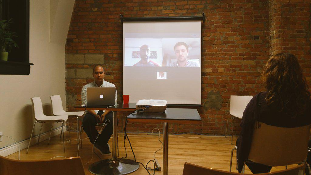 NimaMirpourian's tweet photo. I'm at the #hrtechto meetup with @therealWIRL talking #holacracy @HolacracyOne Kudos Greg for the great discussion! http://t.co/Eiud2lwmPa