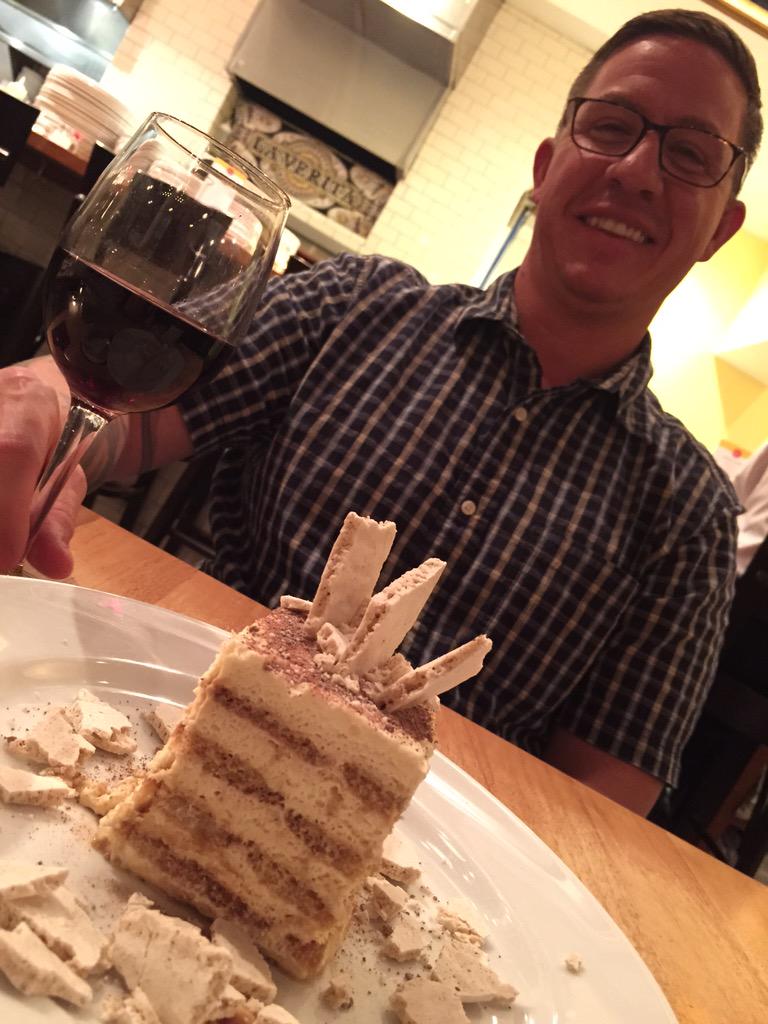 ashleeerlinger's tweet photo. These two #tiramisu #sohappytogether #pastaria #wineoclock http://t.co/4S0kxqafHP