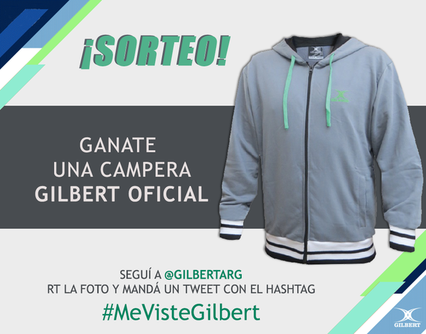 GilbertARG's tweet photo. ¡SORTEO! Ganate una campera oficial Gilbert. Seguí a @GilbertARG, RT la foto + mandá un tweet con #MeVisteGilbert http://t.co/Xfee8eiXm7