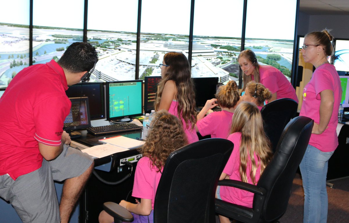 AdacelSystems's tweet photo. Adacel hosts Girls in Aviation Day! Girls experience what it’s like to be an ATC! #GIAD15 @WomenInAviation http://t.co/vh6odFTmuY