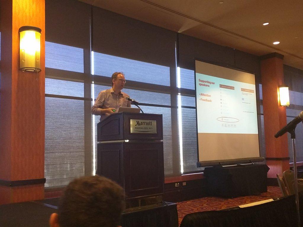 daveisangry's tweet photo. @rjpcal keynote at #vdmstechbash15, off to a good start! http://t.co/egQ2amNVSL