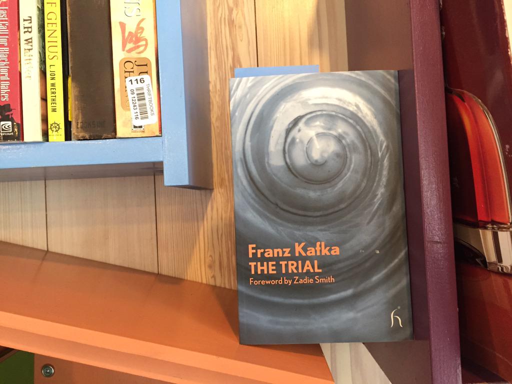 new copy of The Trial by #kafka <a href="/CafeBartlettSq/">Cafe Bartlett Sq</a> library via <a href="/booksmithtweets/">brookline booksmith</a> Crime &amp; Punishment too #dostoevsky best