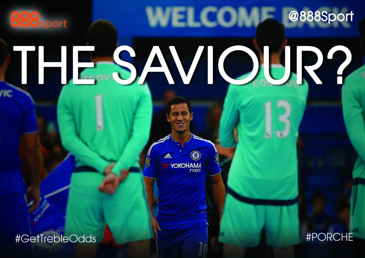 CFC_ChelseaFC's tweet photo. Could Hazard be the #CFC's hero? He's 23/2 to score next w/ @888Sport #GetTrebleOdds = 69/2! http://t.co/L6YdhQIyIY http://t.co/gAsoV5ULOp