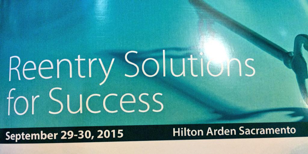 ROOTandREBOUND's tweet photo. Why reentry? "Today's inmate is tomorrow's neighbor." Overheard at #reentry15.@sffed http://t.co/vVi3OFgS6g
