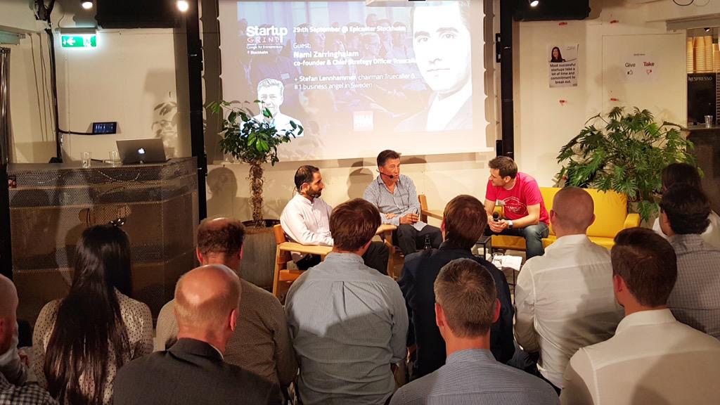 Great night, great talks! #startupgrind on the <a href="/Truecaller/">Truecaller</a> journey #sthlmtech
