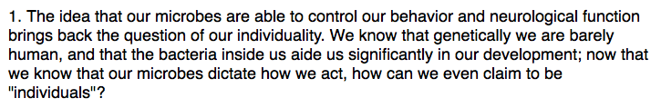 Symbionticism's tweet photo. After reading Control of Brain Development, Function & Behavior by Microbiome http://t.co/5zuZvQc5iE student emailed: http://t.co/hwvnIZR8r5