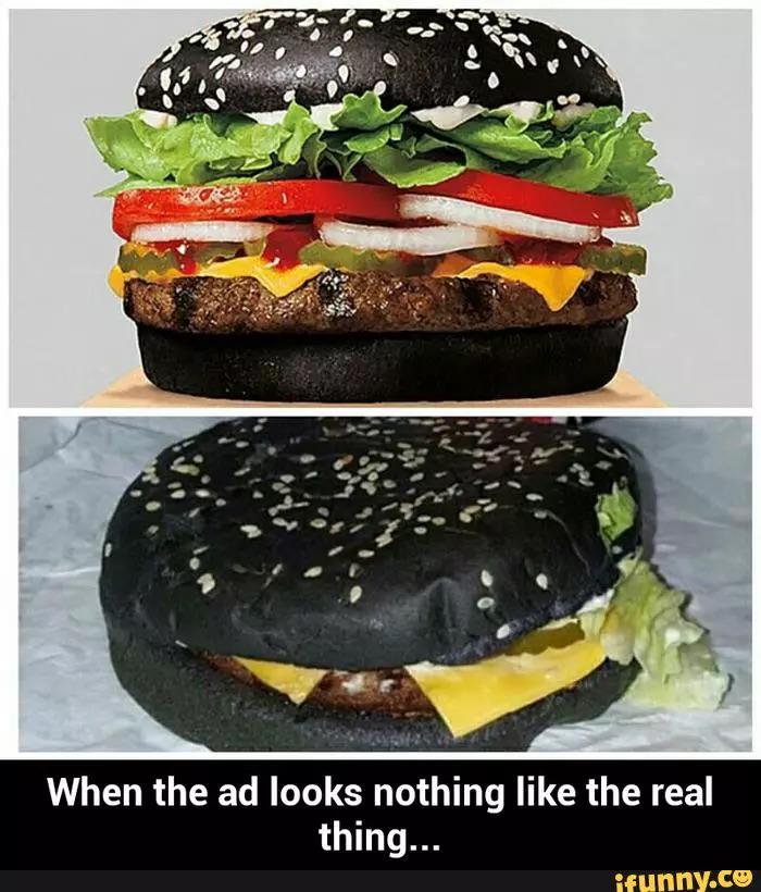 Brooklyn825's tweet photo. When the ad looks nothing like the real thing... @burgerking http://t.co/1umykBINhD http://t.co/jgWZb3Y55a