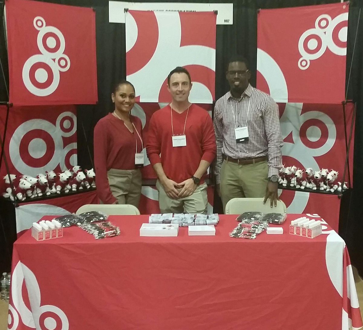 Ready to rock this career fair! #CFbryant2015! #YouMakeTarget  <a href="/GregPare1/">Greg Pare</a> <a href="/JimHogan23/">Jim Hogan</a> <a href="/katmarie159/">Kathleen Wuttke</a> <a href="/bjazzyp/">Scott LaFond</a>