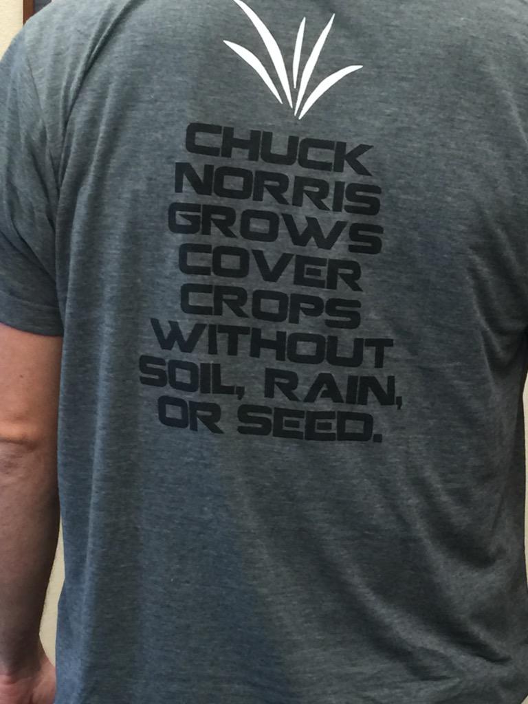 AFSSeed's tweet photo. Chuck Norris grows #CoverCrops - do you?! Book your seed today and receive these BOMB tshirts from @Balanced_Ag http://t.co/5cxiqplkfM