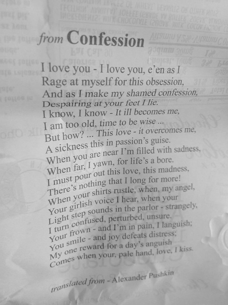 sleepy_cshivers's tweet photo. That weird moment when you unwrap your chocolate bar to find a poem. #willywonka #whatyoutryingtodo http://t.co/J06zBcBbMf