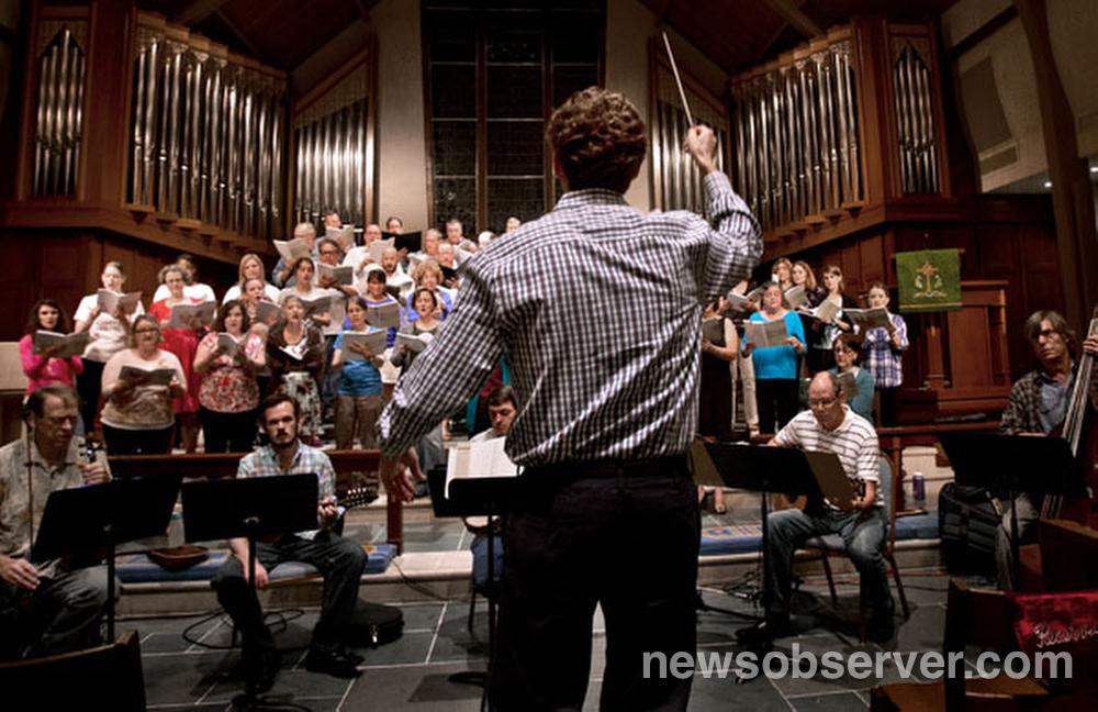 clowenst's tweet photo. Bluegrass Mass rehearsal @NCMasterChorale @IntlBluegrass @Raleigh_CC @newsobserver #WOB #IBMA #bluegrass #raleigh http://t.co/eWkUiLhCTD