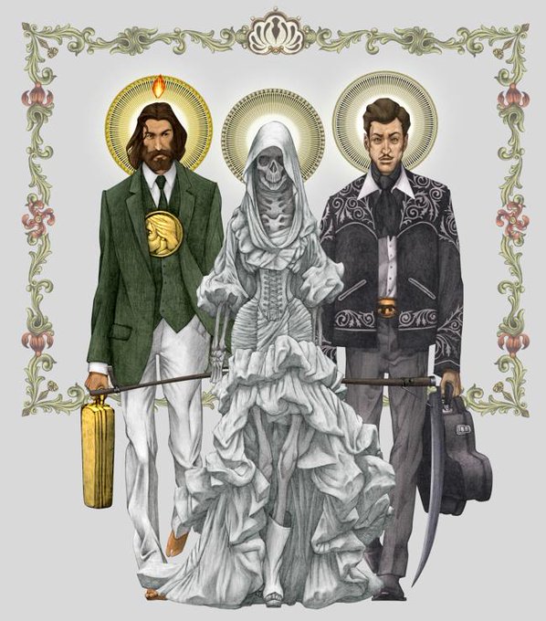 St. Jude, The second one isn't my thing, and Jesus Malverde. 🙌 http://t.co/lHdRNsyX3D
