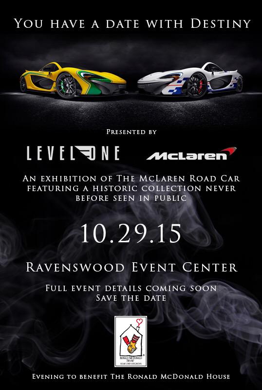level1events's tweet image. Historic McLaren Collection Revealed on October 29th! @McLarenAuto @McLarenF1 @teamstradale @Autobahn_CC @RMHCCNI