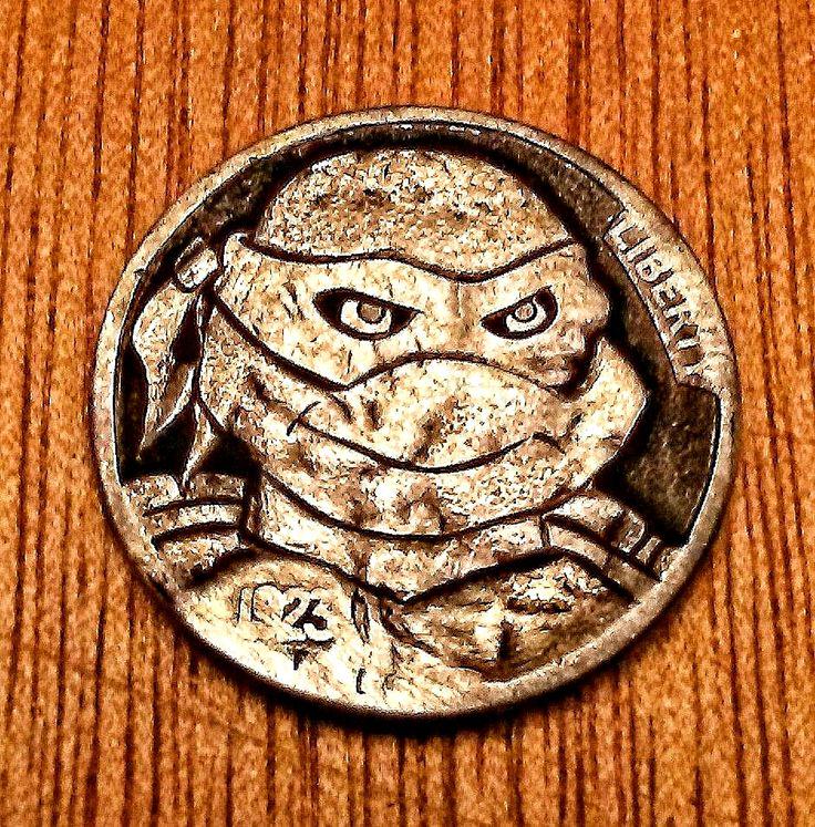 Hobo_Nickel_Soc's tweet photo. #HappyMutationDay #TeenageMutantNinjaTurtles #MutationDay #TMNT Cowabunga!
#HoboNickel #MetalArt #CoinArt http://t.co/iRD952JJF1