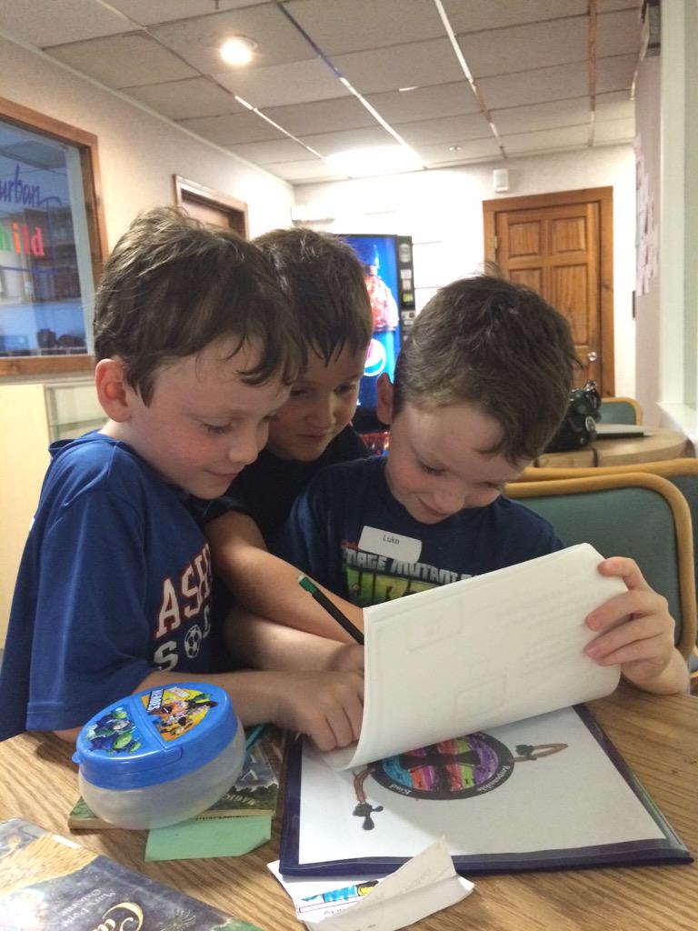 Adam helping his friends after swim team practice do their homework <a href="/melissacolleton/">Melissa Colleton</a> <a href="/ClockerTalk/">Michael A. Caira, Jr.</a> #180DaysOfKindness
