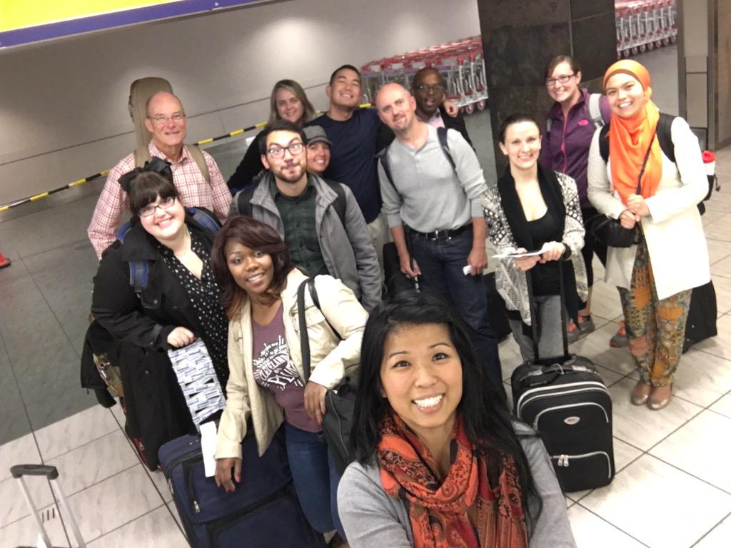 MsTrangTruong's tweet photo. Our flight to #2015GCE &amp; #YMCAic2015 was filled w/ #ymca colleagues! Just landed in Calgary! @globalymca #BeCauseY http://t.co/b2iX39ctL7