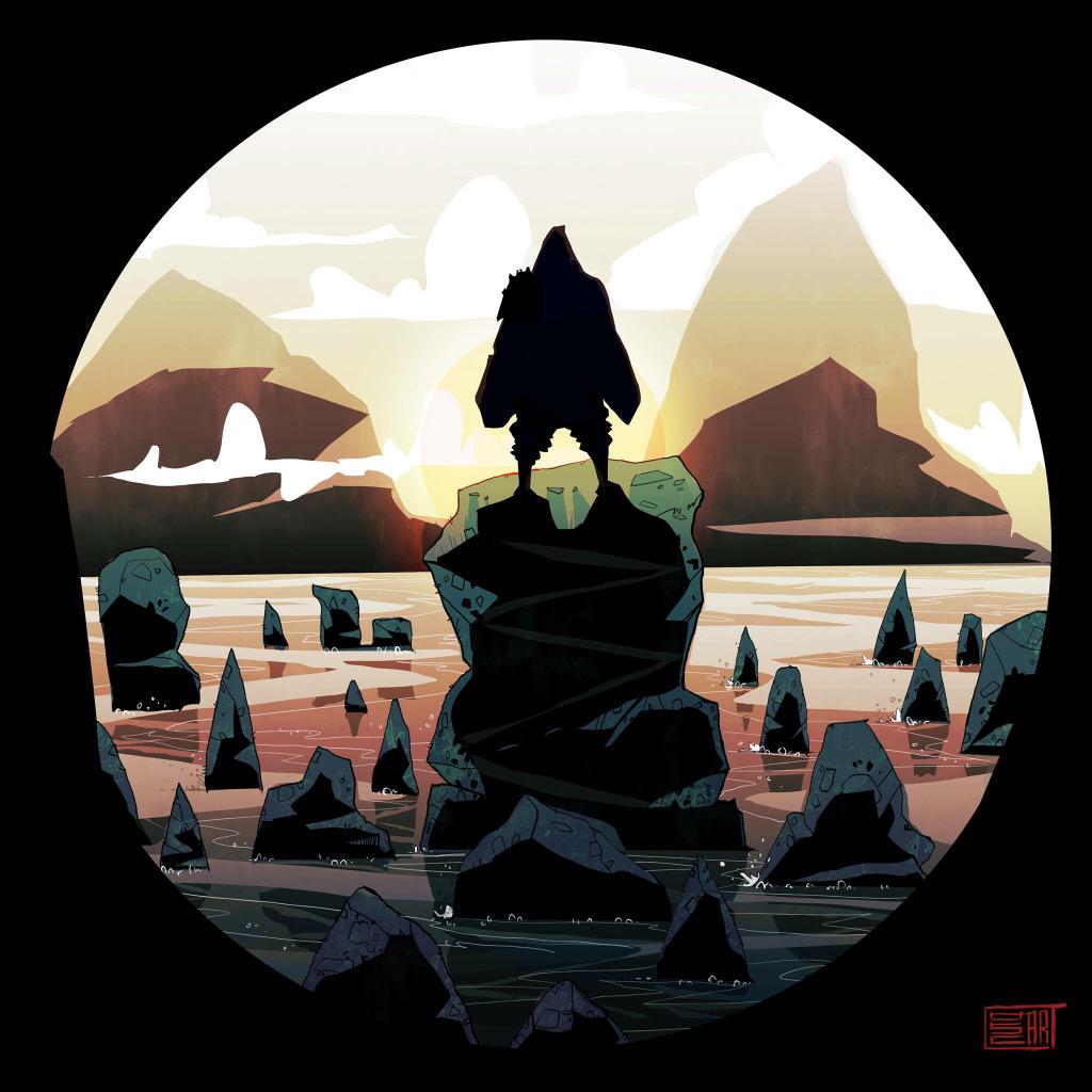 o_rowley's tweet photo. Most recent practice of a new style having taken influence from @artofmmignola !Really fun way to paint! #conceptart http://t.co/ryP1CQdwn8