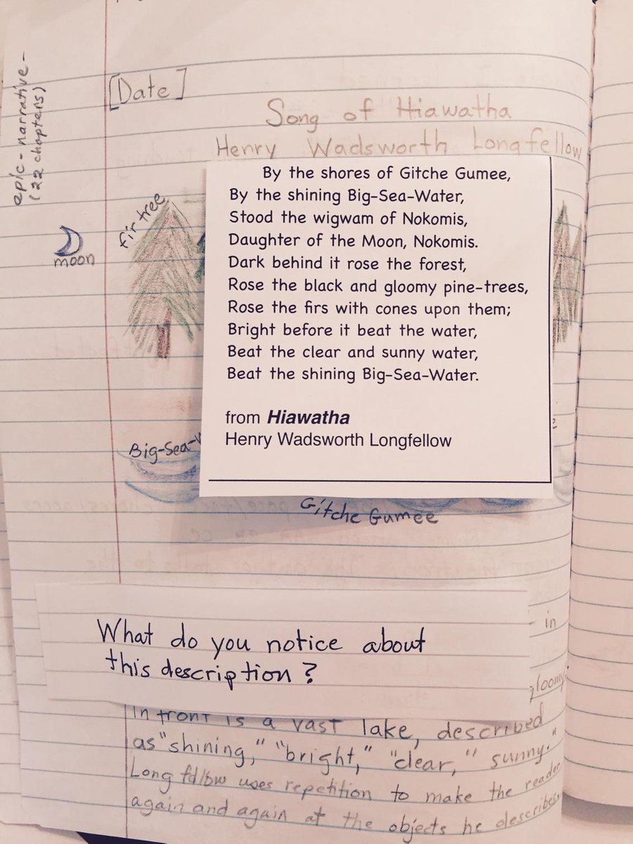 jcsnine's tweet photo. Page from #PoetryNotebook. So many literacy skills being practiced. Love this one. Great for Nov. http://t.co/FQVk05cL0m