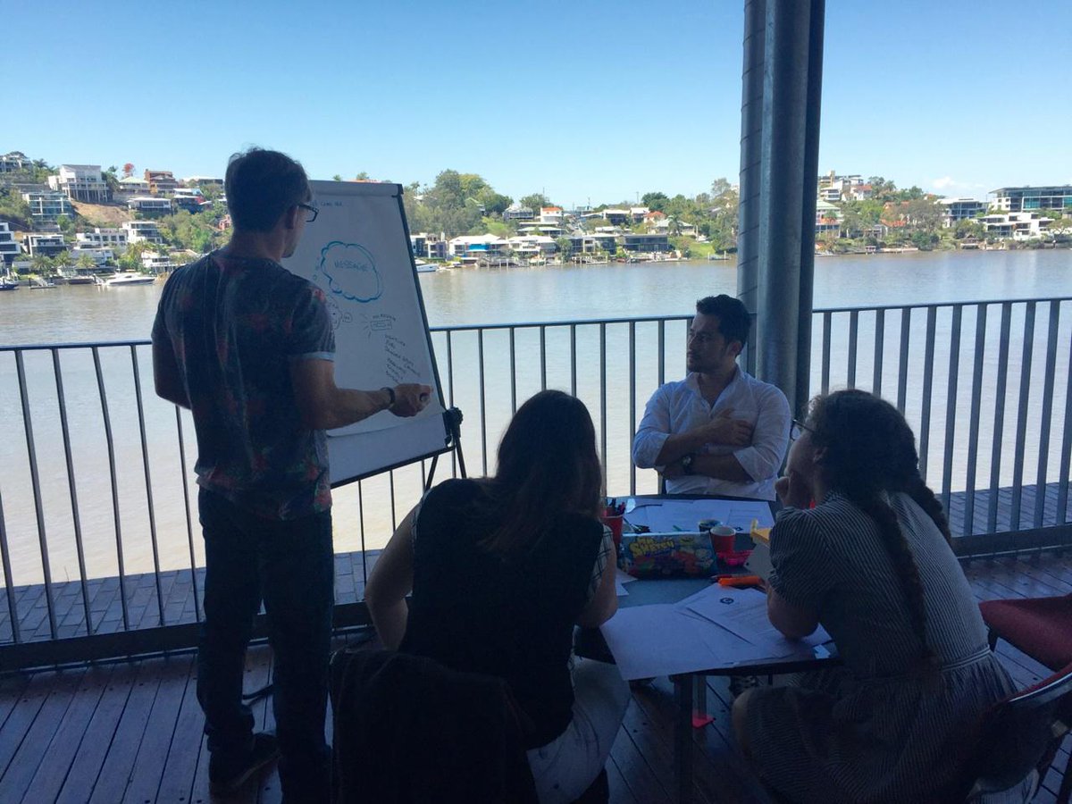 TMRQld's tweet photo. Young Queenslanders talk road safety at today’s second #COLABQLD Youth Innovation Challenge in Brisbane #jointhedrive http://t.co/mj2bfF8JEZ