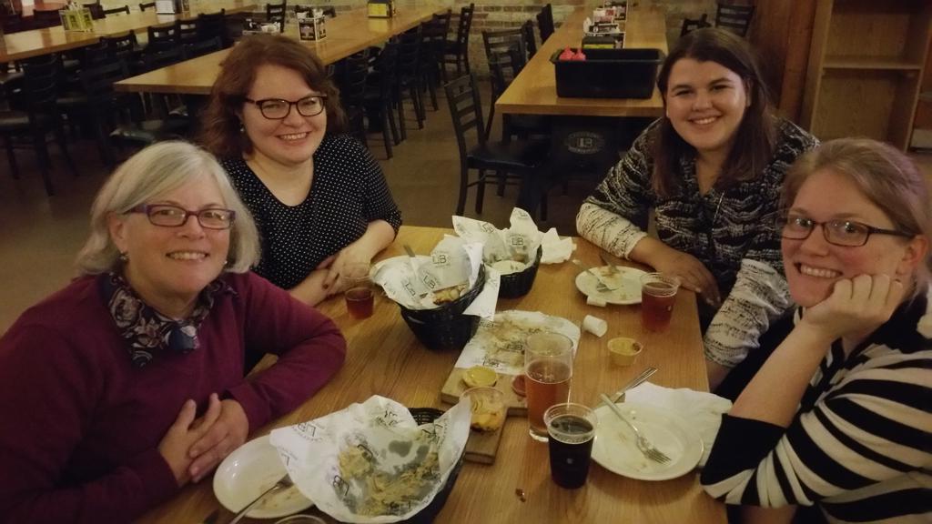 FCS_Monte's tweet photo. How lucky am I?  Out to dinner with 4 lovely ladies after a brewery tour. #blindhog @lakefront http://t.co/LbsPYL7PHd