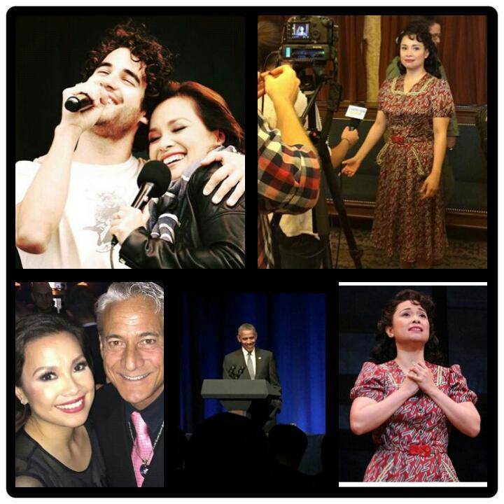 esmeralda_jake's tweet photo. while u r busy bashing her,Lea was also busy:meeting OBAMA,tv guesting,
concert w/ Darren Criss #RespectMsLeaSalonga http://t.co/LszQAppdnb