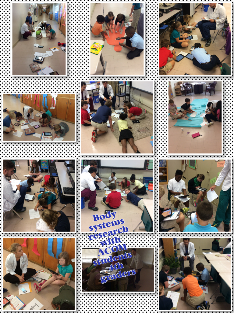 aljteach's tweet photo. Body systems research with ACOM students &amp; 4th graders. #ittakesavillage#standards# http://t.co/iiLxirRLDC http://t.co/dHpUkW91tm