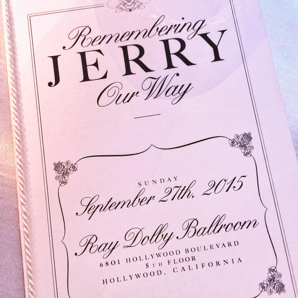 It was a wonderful tribute to honor an amazing man. #JerryWeintraub