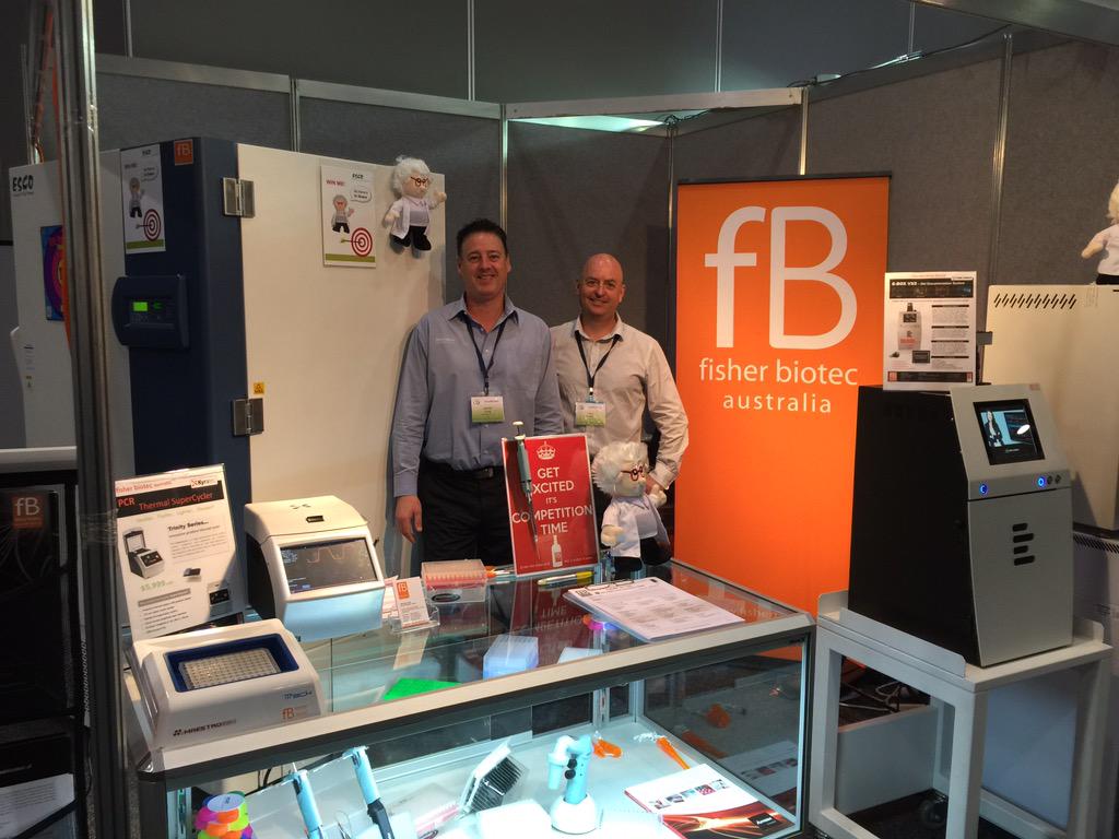 ComBio2015's tweet image. And more smiles again at the Fisher Biotec exhibit!!!!