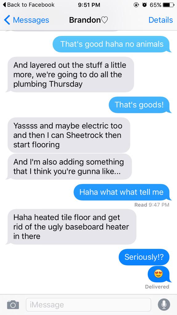 briannalisaa's tweet photo. This man of mine 😍 renovating the house to my dream home 😬😬 can not wait to be in our home officially👀 http://t.co/vpHjFSWjvO