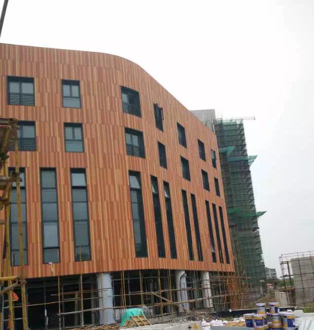 Terracotta facade- vertical cladding system （red color， 200*1200*T30mm）