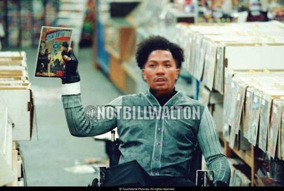 Sorry <a href="/SamuelLJackson/">Samuel L. Jackson</a> but with the way Derrick Rose gets injured he would make a better Mr Glass than you