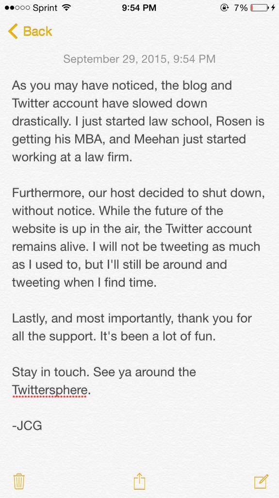 SAnalyticsBlog's tweet image. An UPDATE from the head honcho: