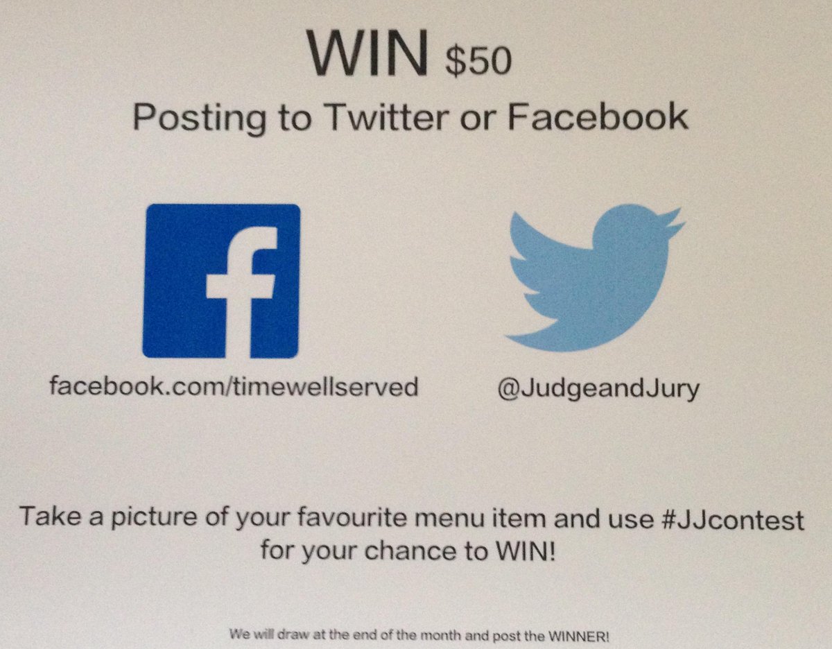 Enter our #contest! Snap a pic of your meal use the hashtag #JJContest &amp; tweet us to enter! #BurlON #timewellserved